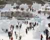 태백산 눈축제 분위기 고조, 눈조각 경연 시작